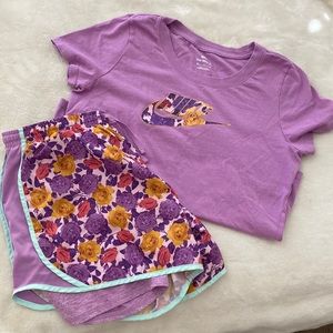 Nike bundle : Nike Tee (kids:XL) and Nike Dri-Fit shorts (kids:XL)